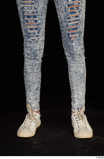 Isla blue jeans calf casual dressed white sneakers 0001.jpg